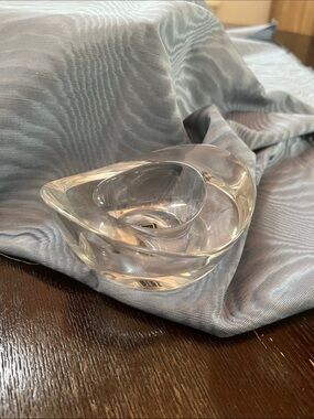 Nambe full lead crystal twist votive candle holder